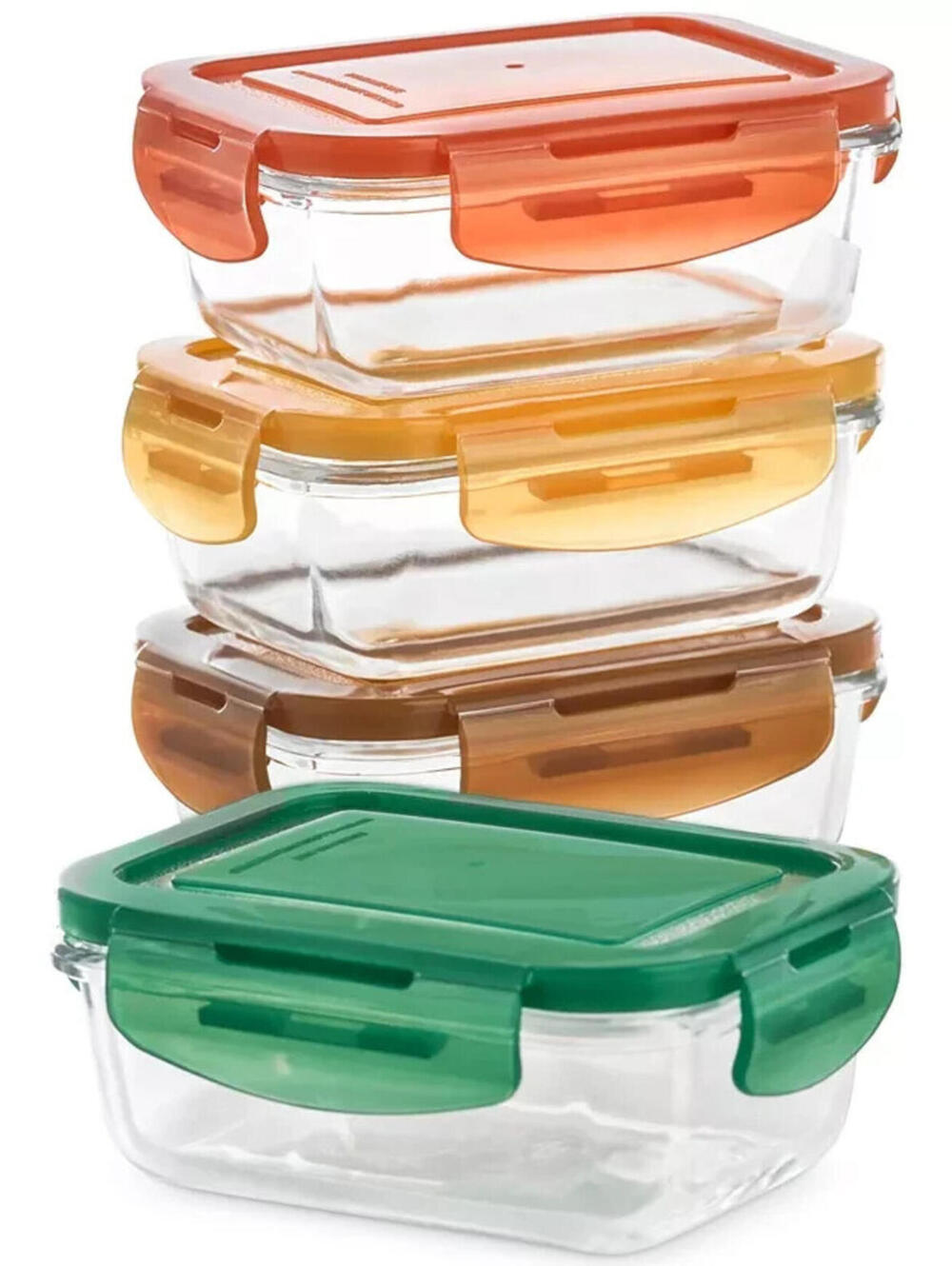 MARTHA STEWART COLLECTION Glass Food Containers, Set of 4, New